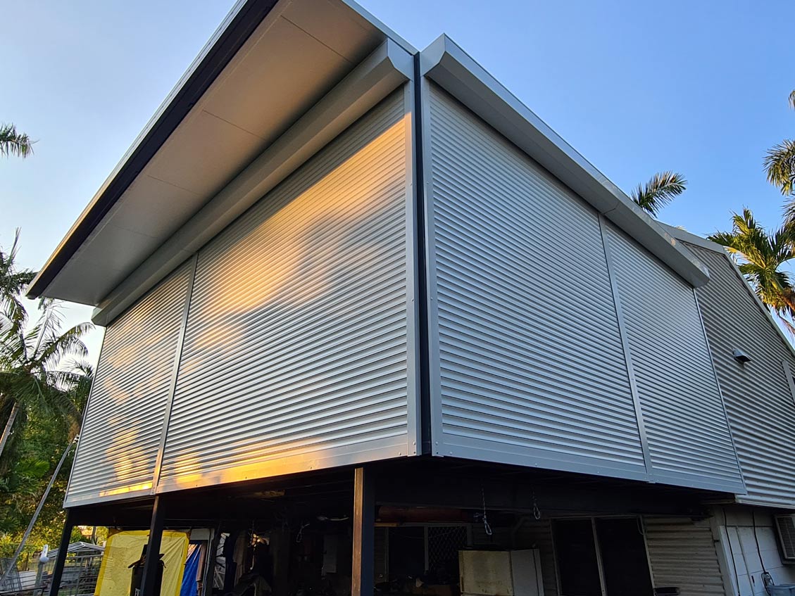 Roller Shutters On Second Floor — Blinds Installation in Winnellie, NT