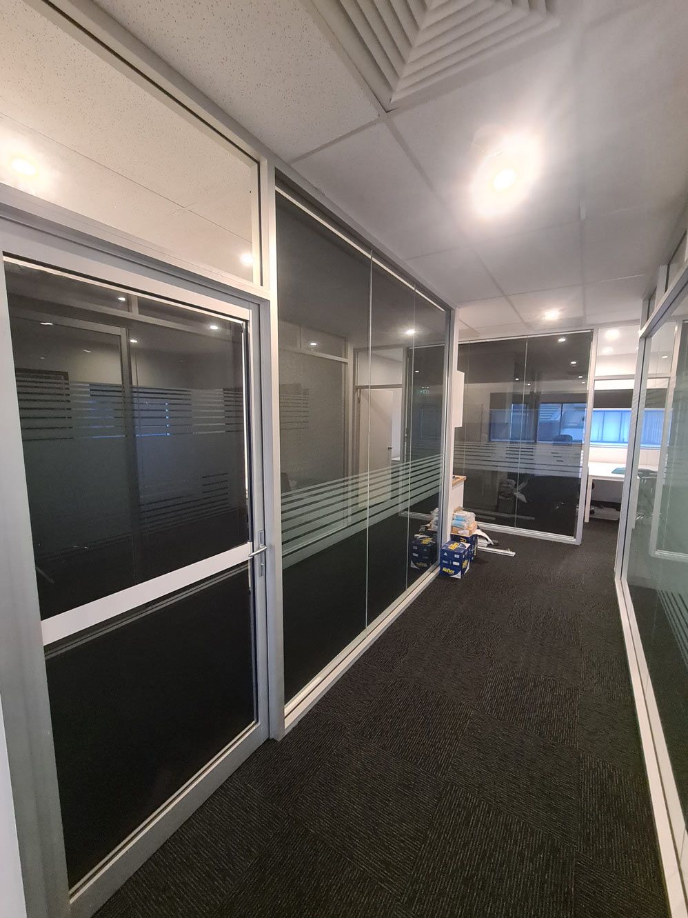 Office Hallway — Blinds Installation in Winnellie, NT