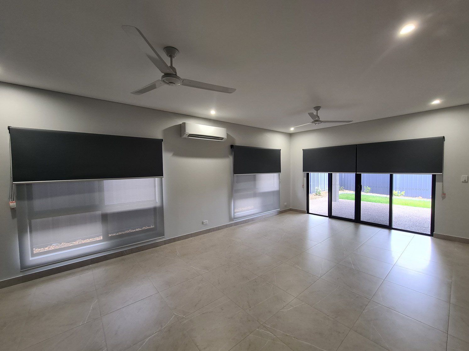 Window With Roll Up Blinds — Blinds Installation in Winnellie, NT