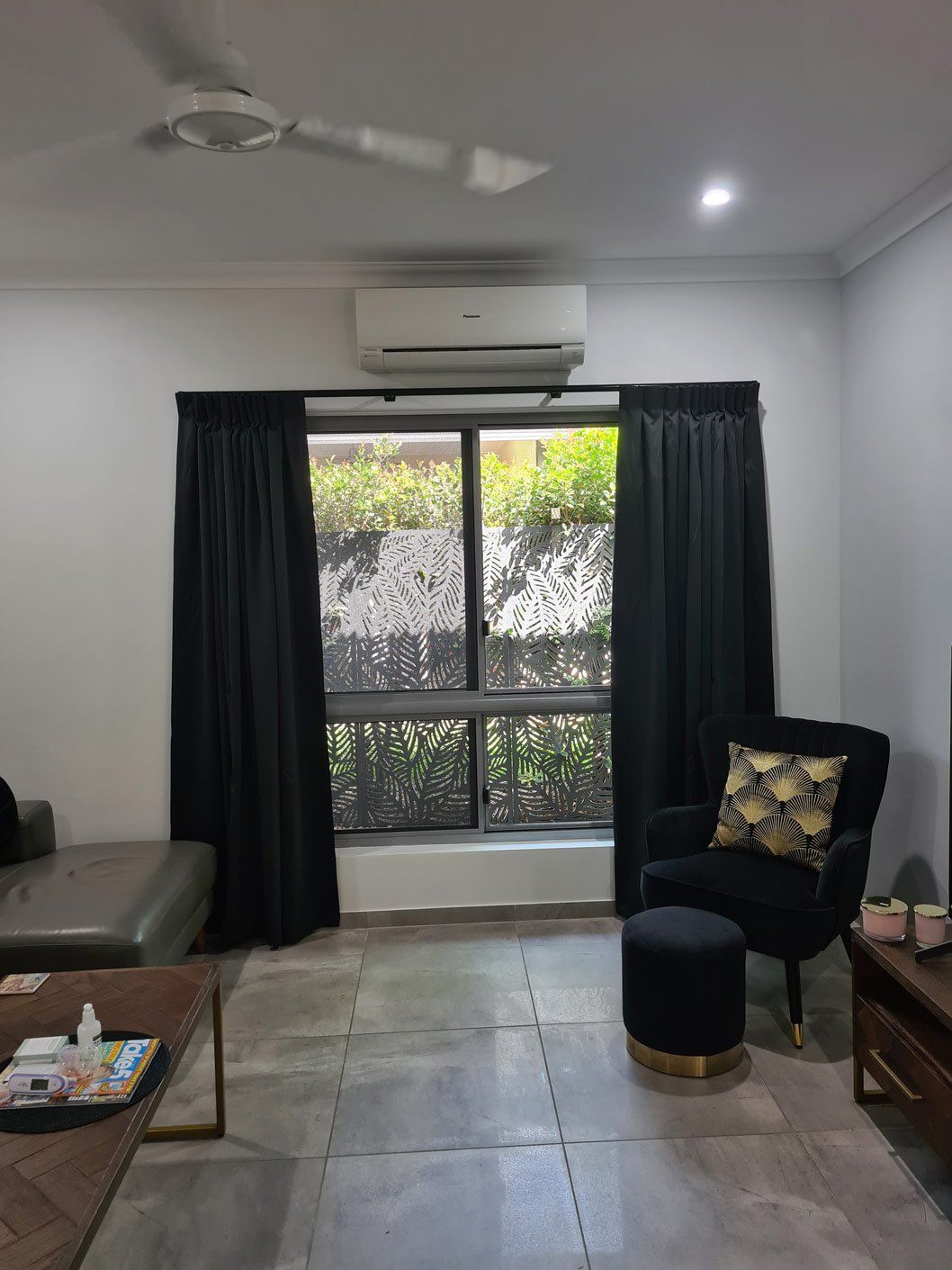 Panel Pair Curtains — Blinds Installation in Winnellie, NT