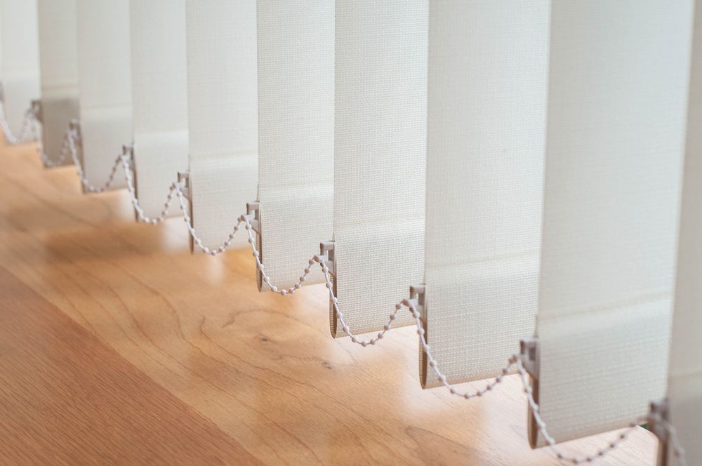 Closeup Vertical Blinds — Blinds Installation in Katherine, NT
