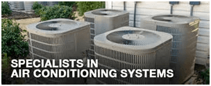 Four air conditioning units with 