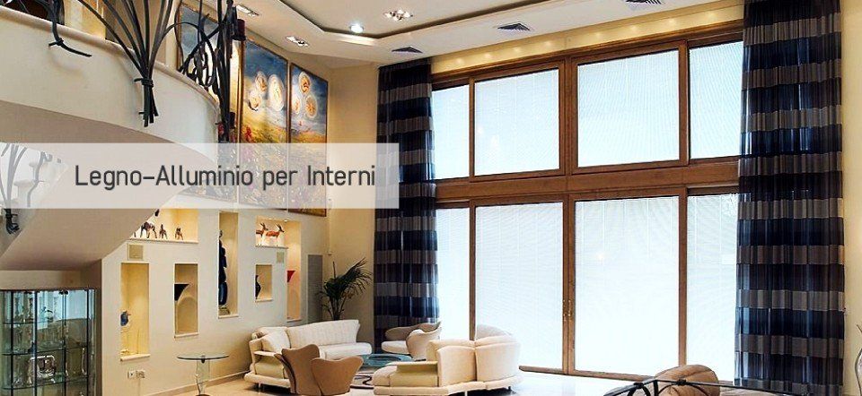 Legno-alluminio per interni