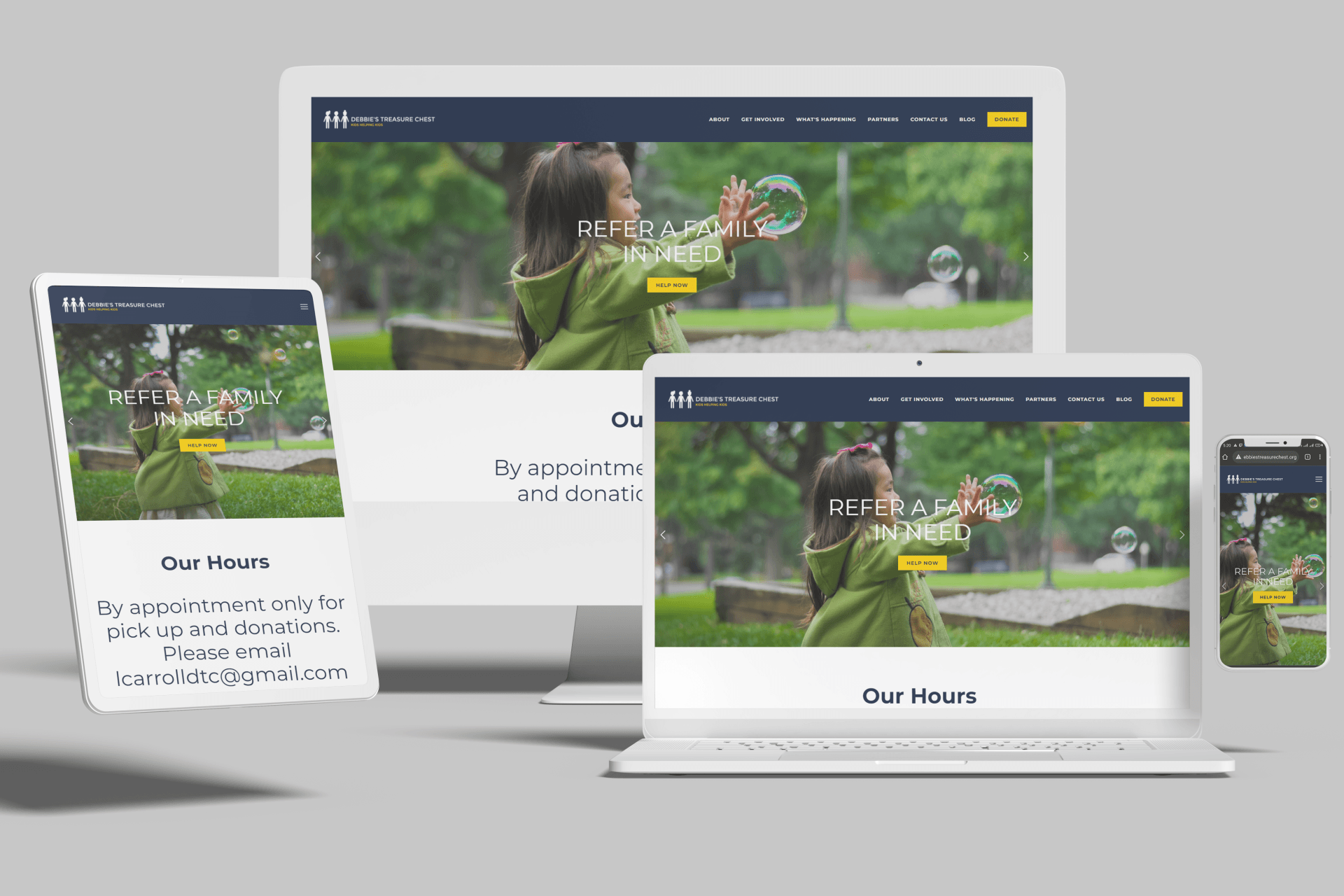 Squarespace for Helping Kids