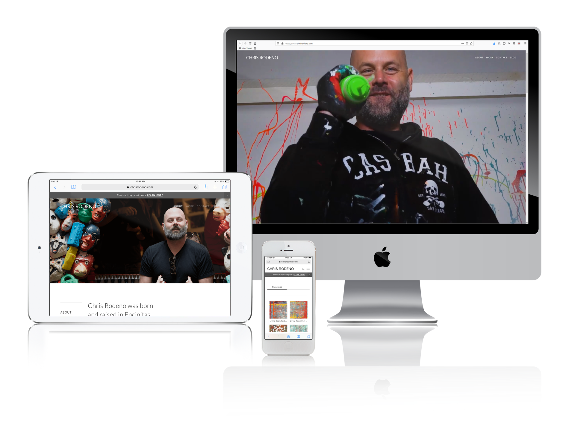 Squarespace Websites for Artists Who Love Color