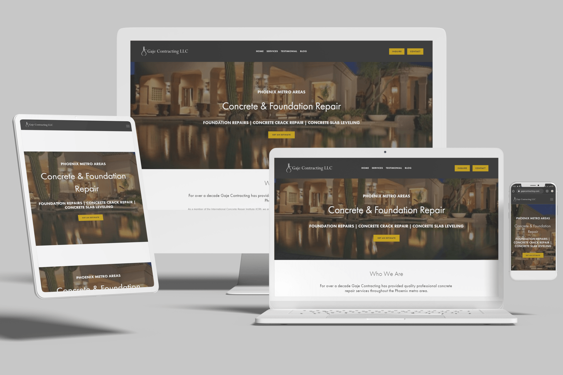 Squarespace for Concrete and Foundation Repair Services Websites