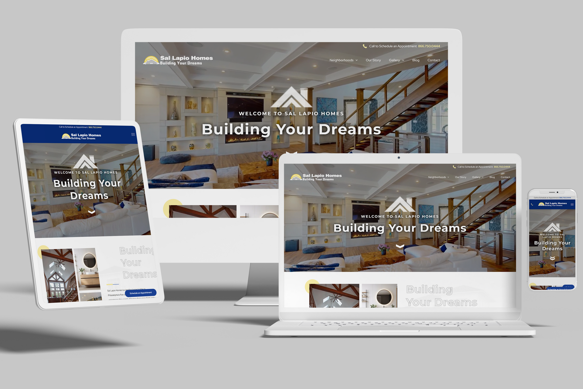 Fix8 Media Launches Modern Duda Website for Sal Lapio Homes in Pennsylvania