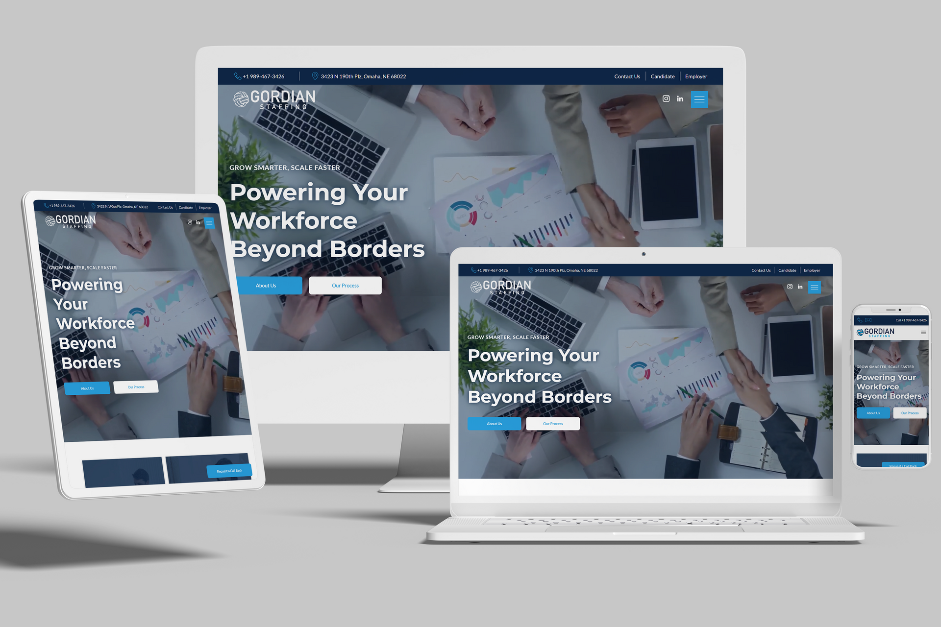 Gordian Staffing's Powerful New Duda Website Powered By Fix8 Media