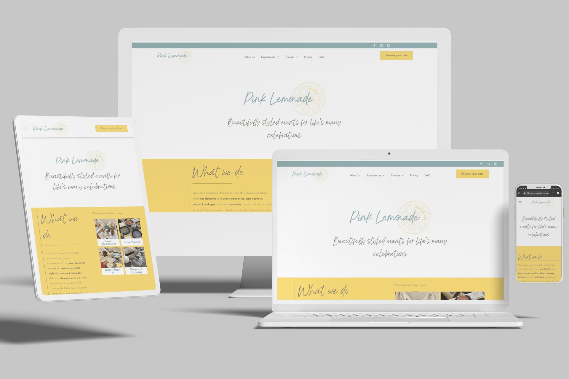 Duda Party Planner Website