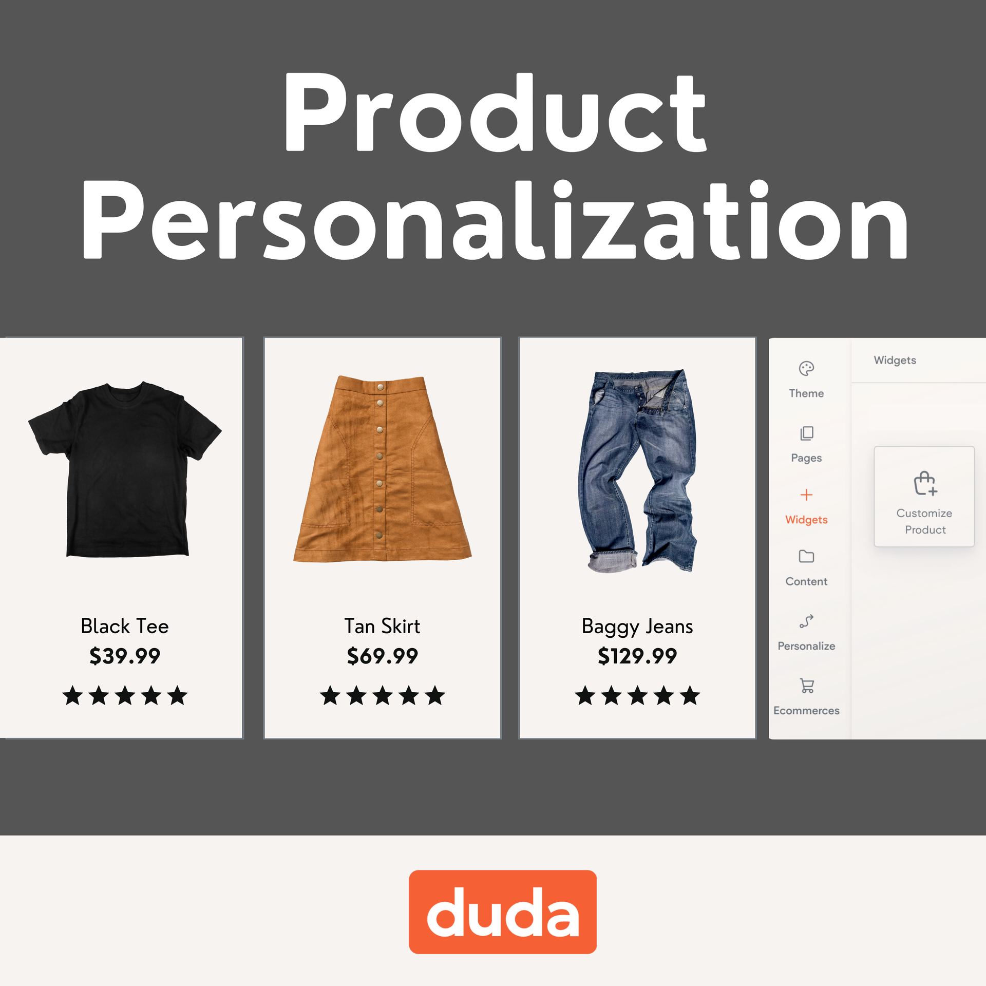 Duda E-Commerce Personalization: Boost Sales with Fix8 Media