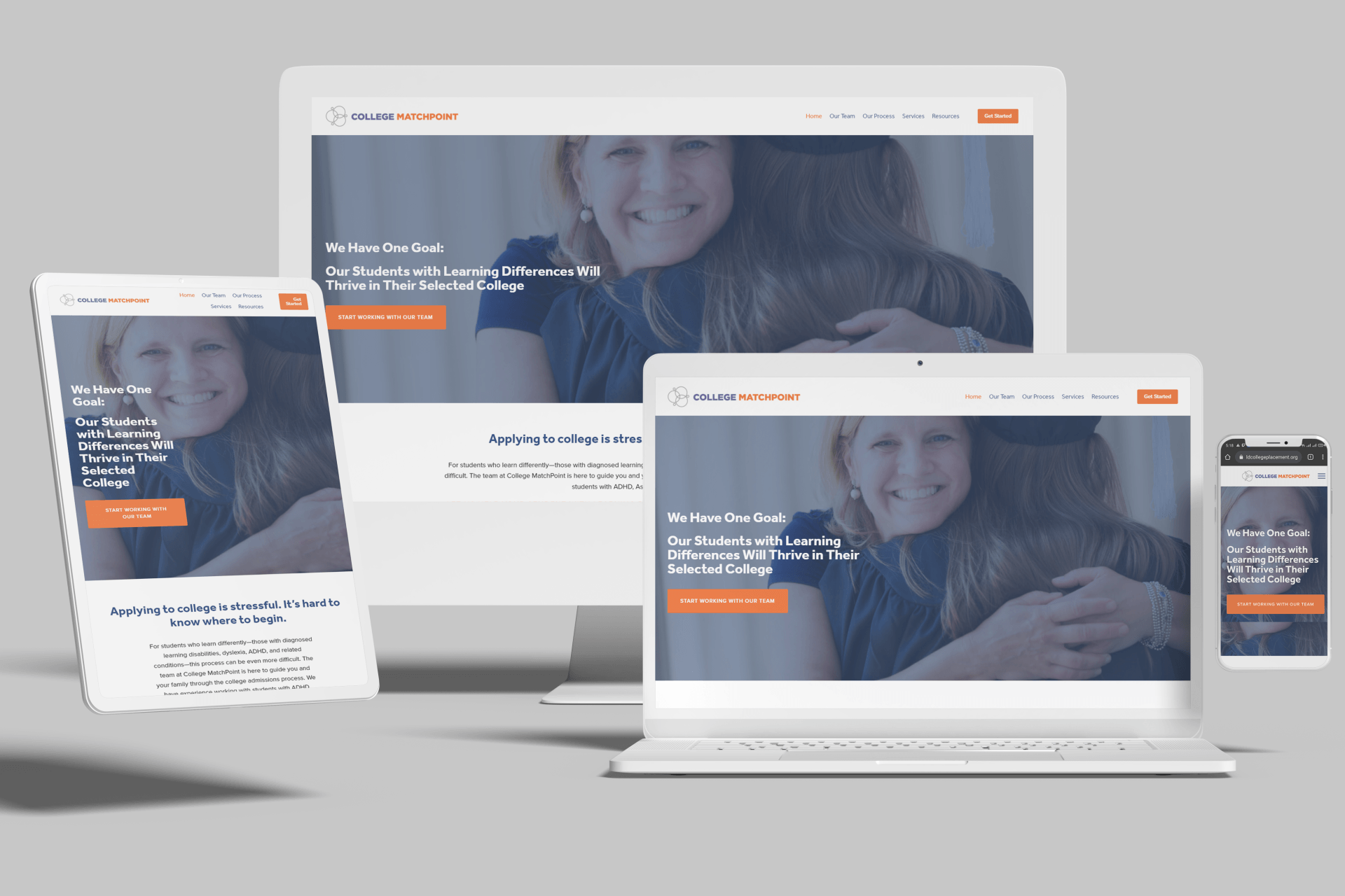 Squarespace for College Placement Services