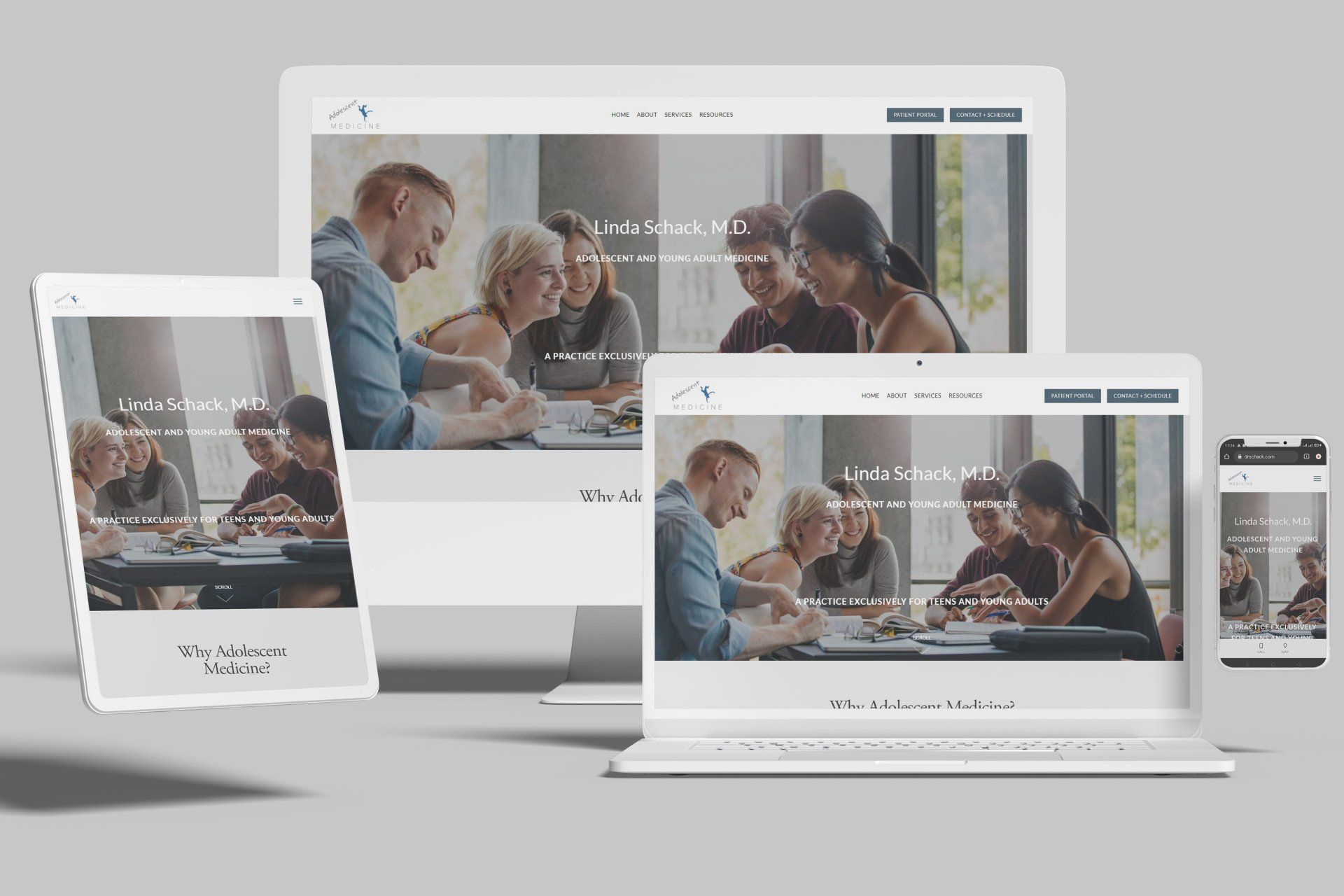 Squarespace for Doctors Who Specialize in Adolescent Medicine