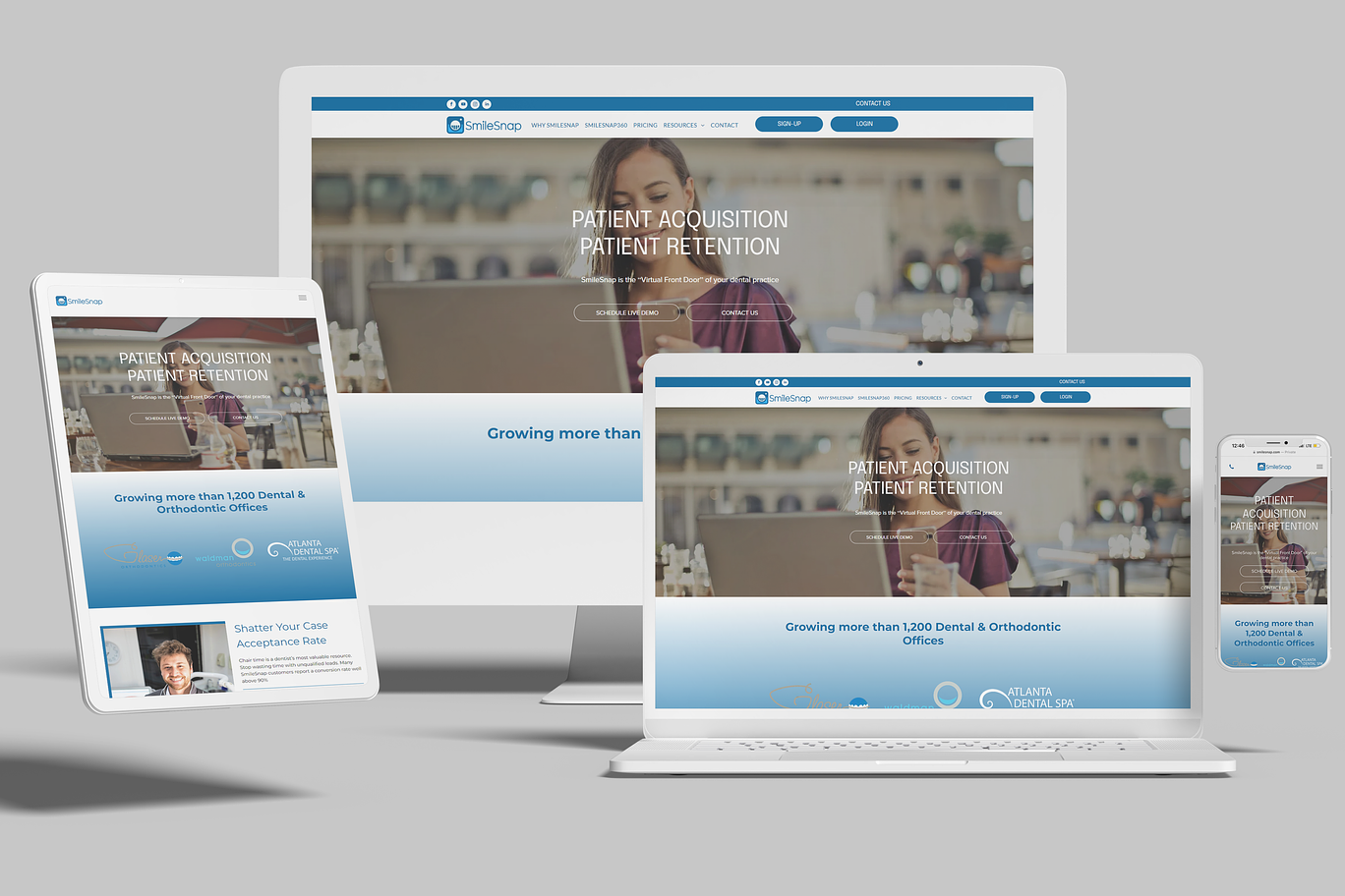 Duda Dental SaaS Company Website