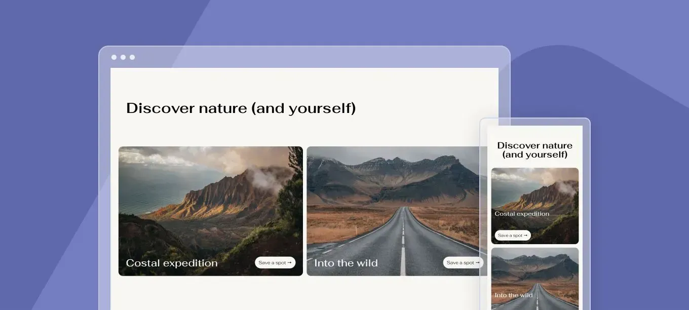 A laptop and a cell phone are displaying a website.
