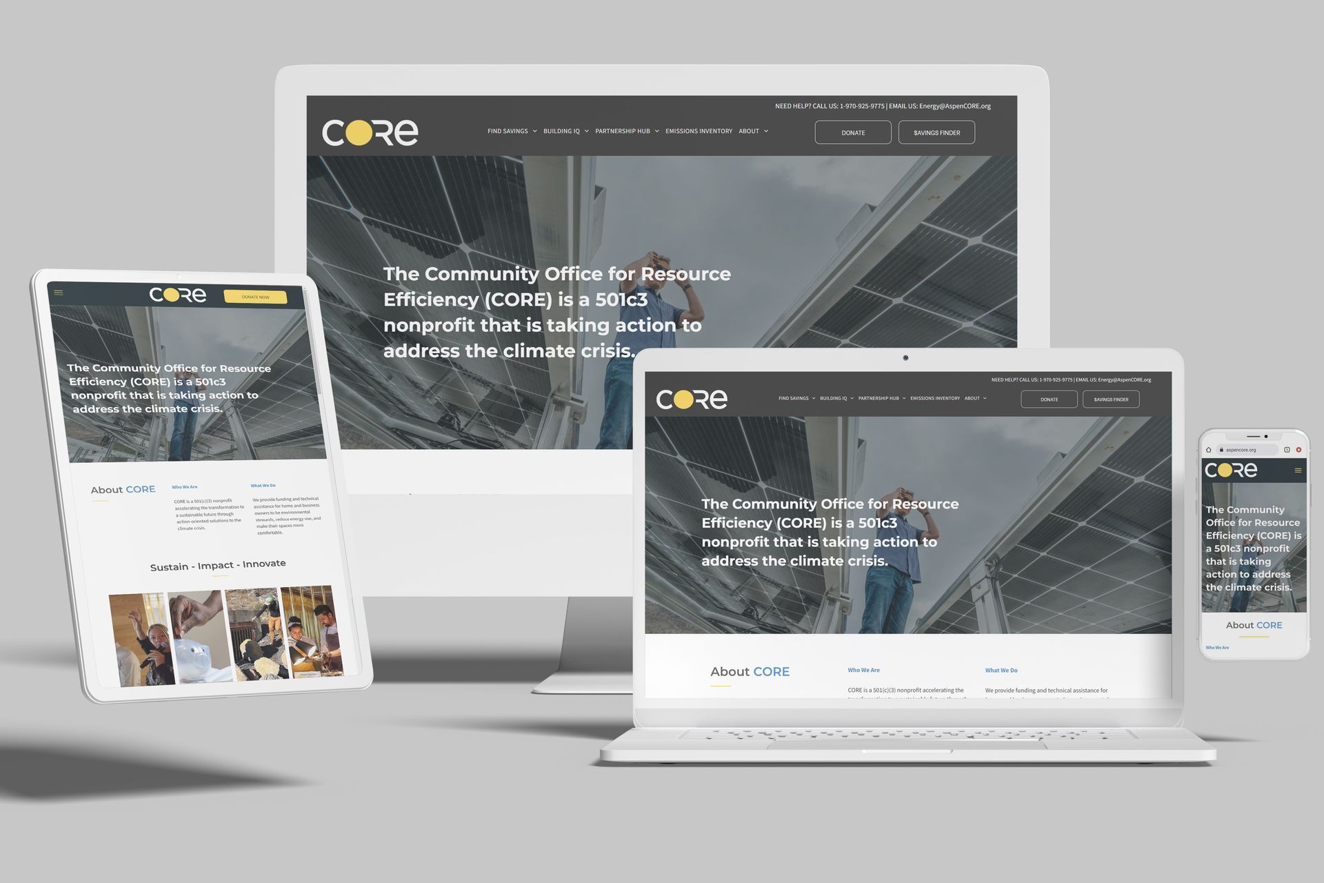 Duda Nonprofit Website Combatting Climate Change