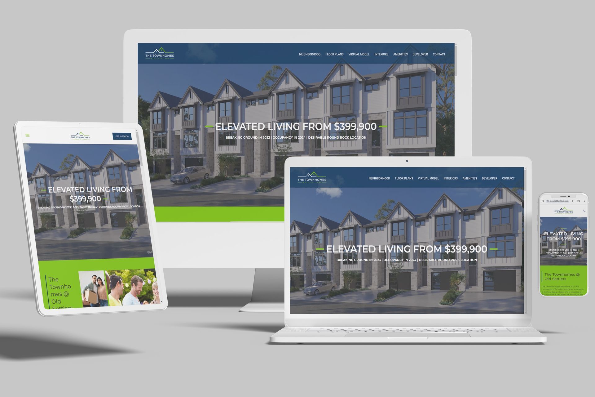 Duda Townhome Builder Website