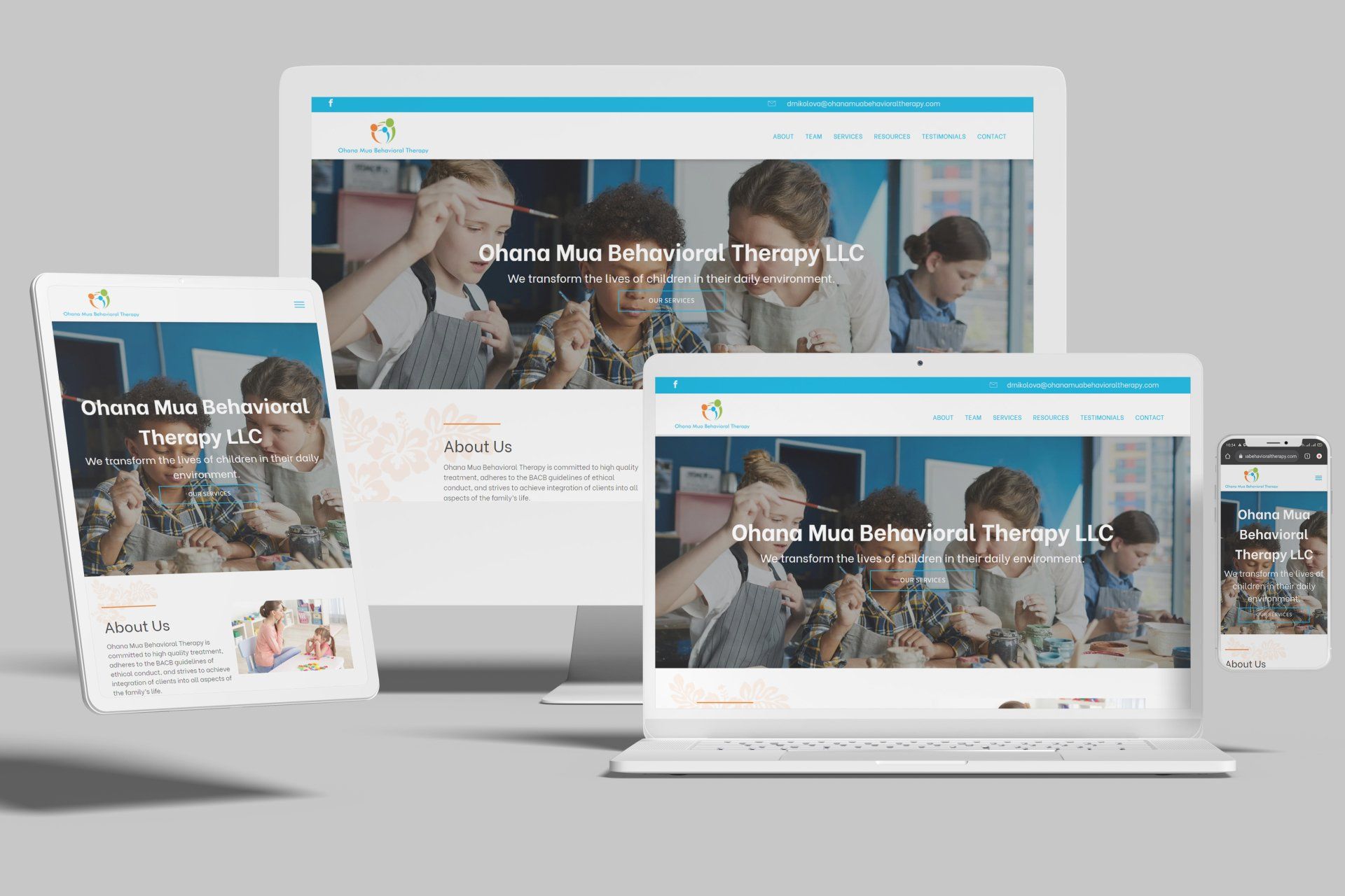 Duda Website for Children’s Behavioral Therapy