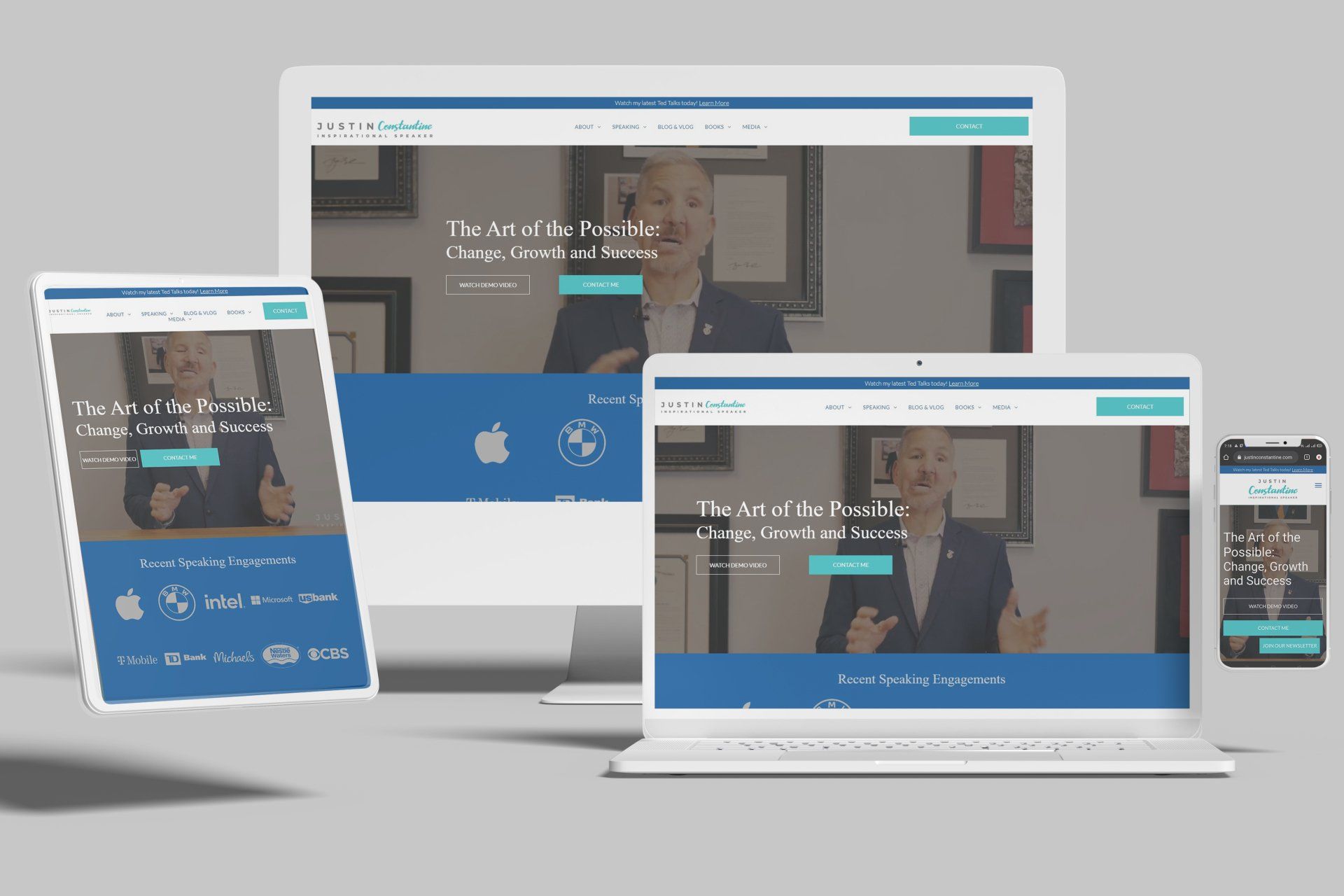 Duda Websites for Inspirational Speakers