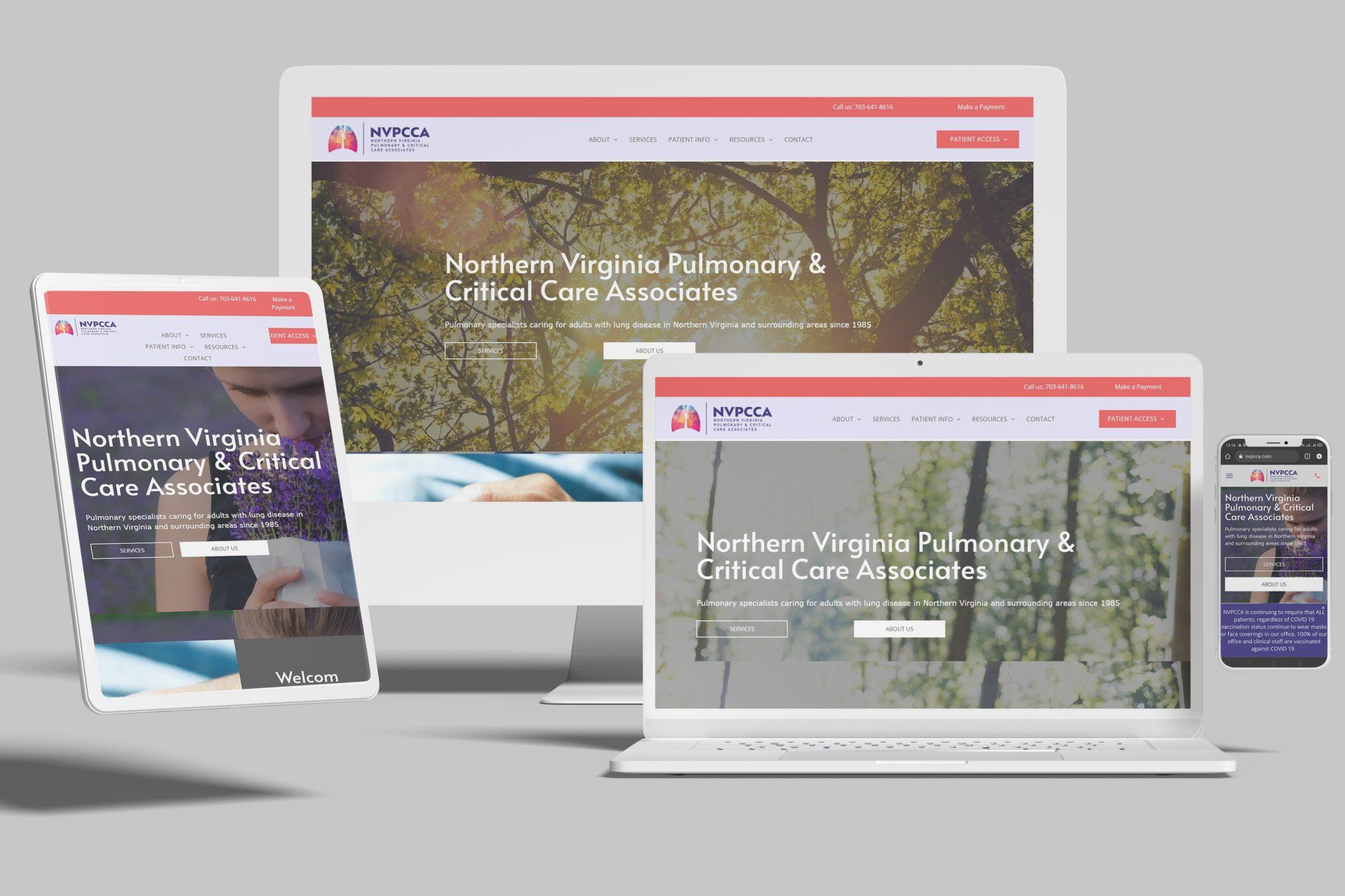 Duda Websites for Doctors Specializing in Lung Disease