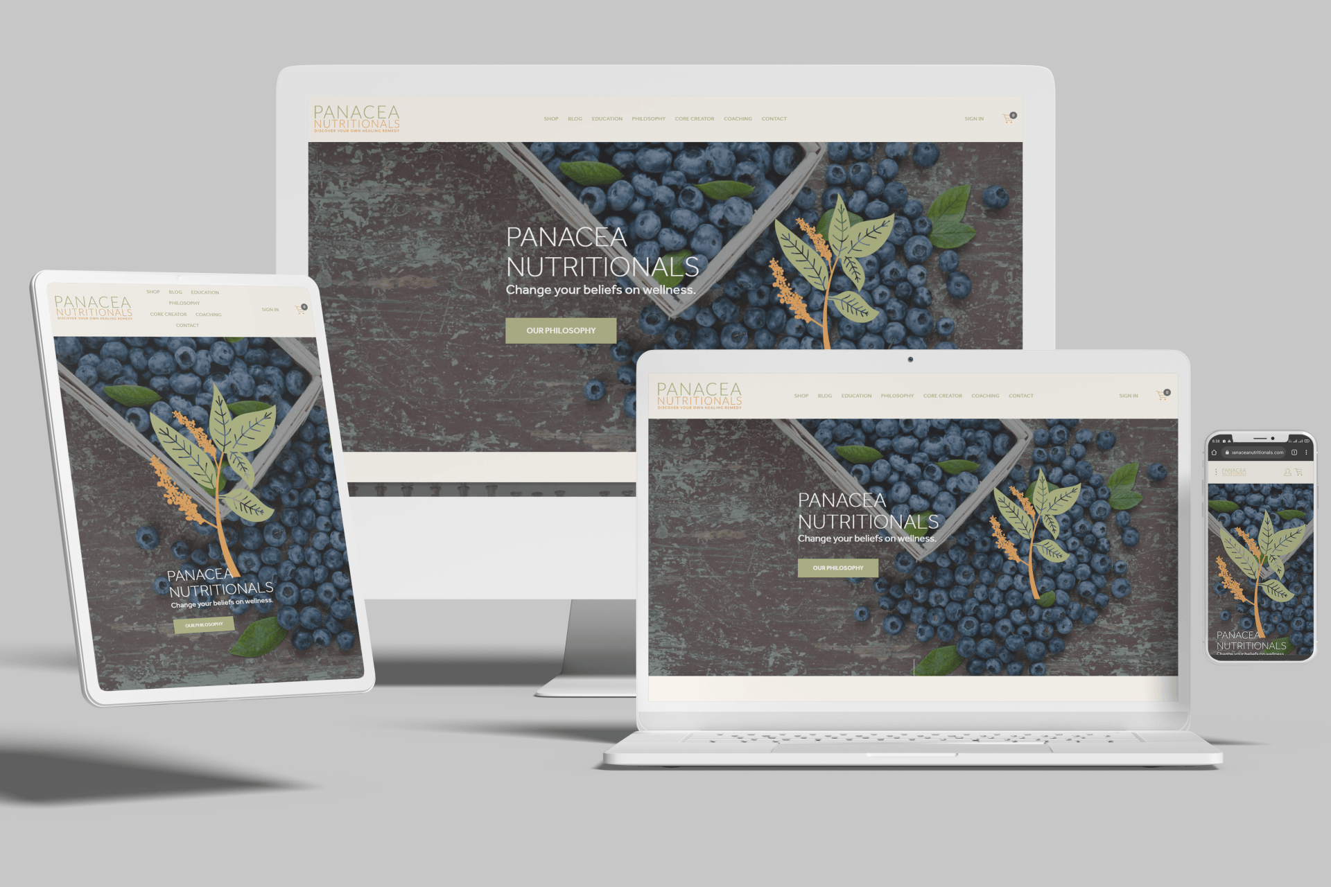Squarespace Websites for Nutritional Healing
