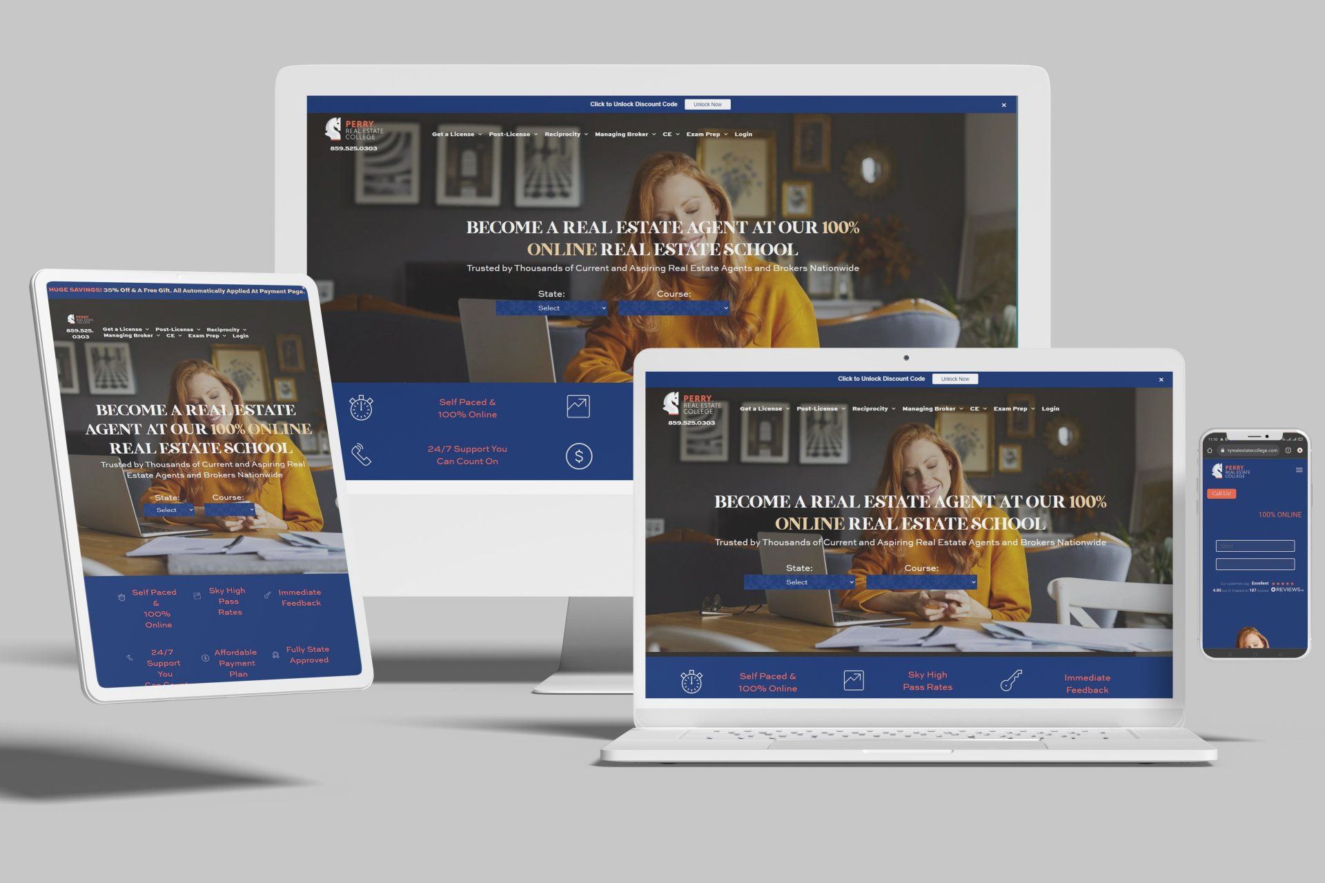 Duda Websites for Real Estate Licensing Education