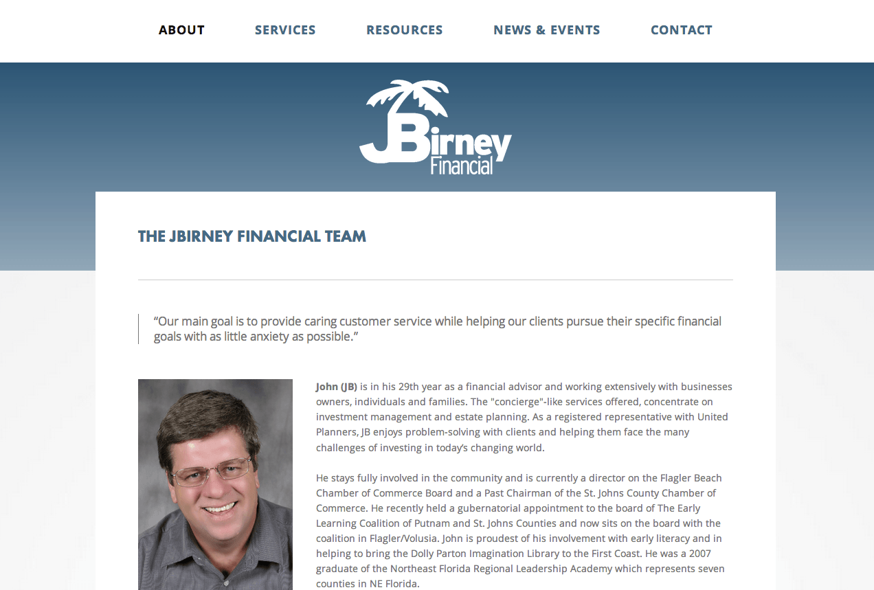 Fix8 Media Crafts Local Financial Advisor Website