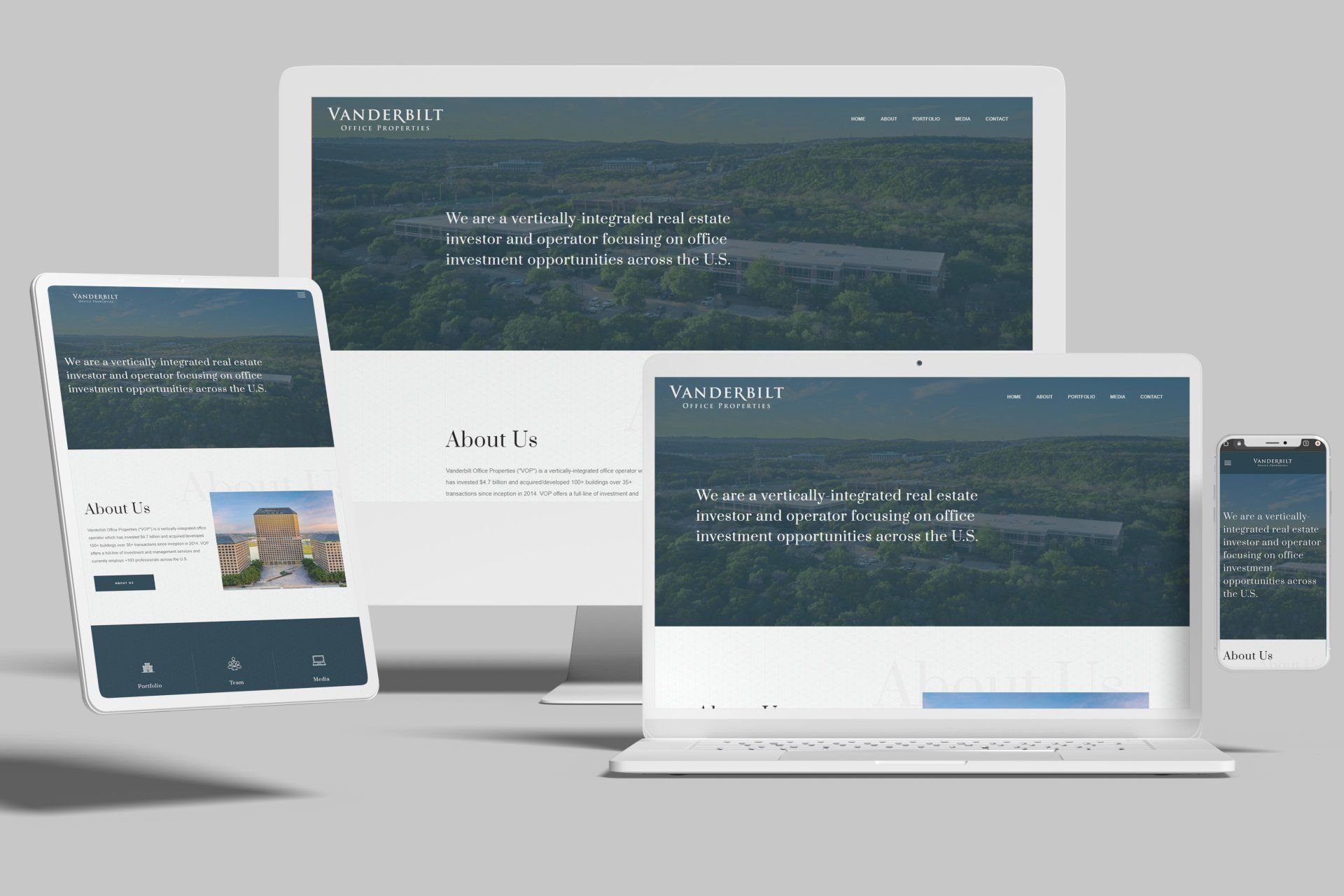 Duda Website for Investors in Office Space