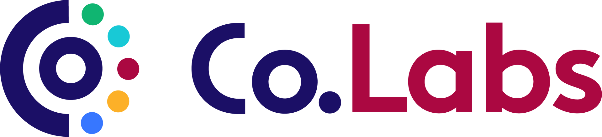a logo for co.labs with a circle and dots on it