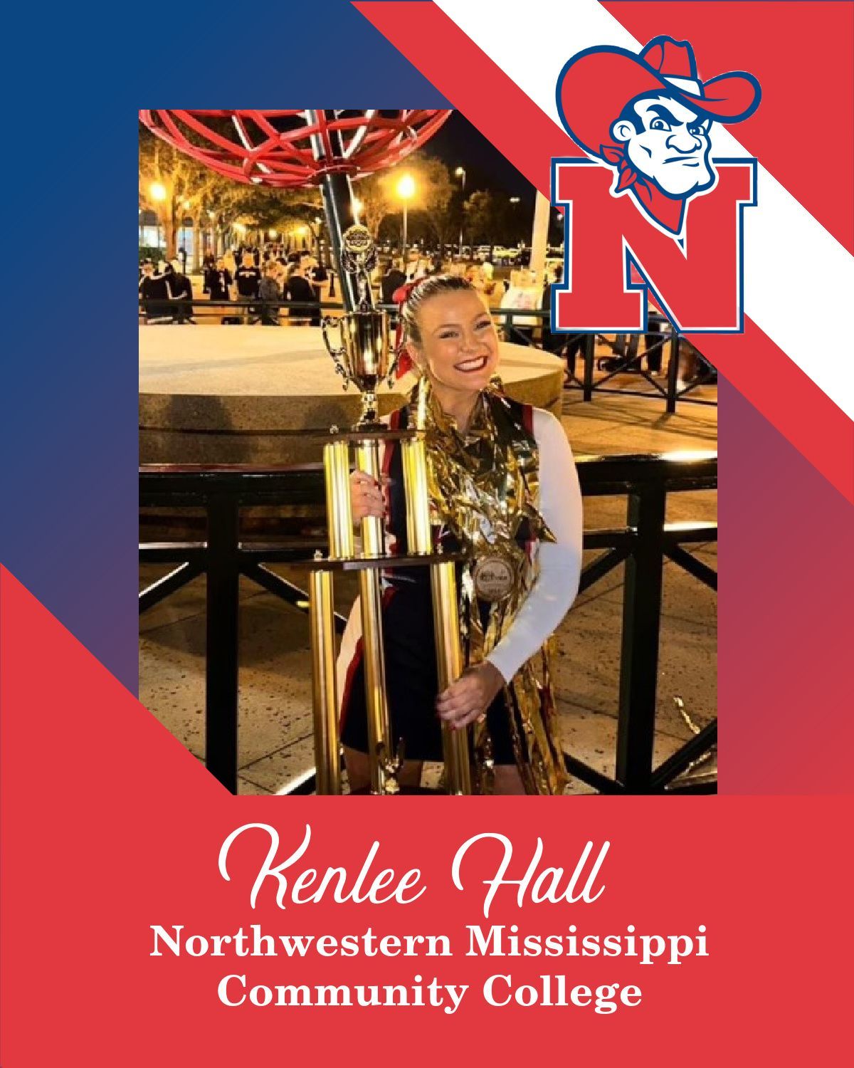 A poster for kenlee hall from northwestern mississippi community college