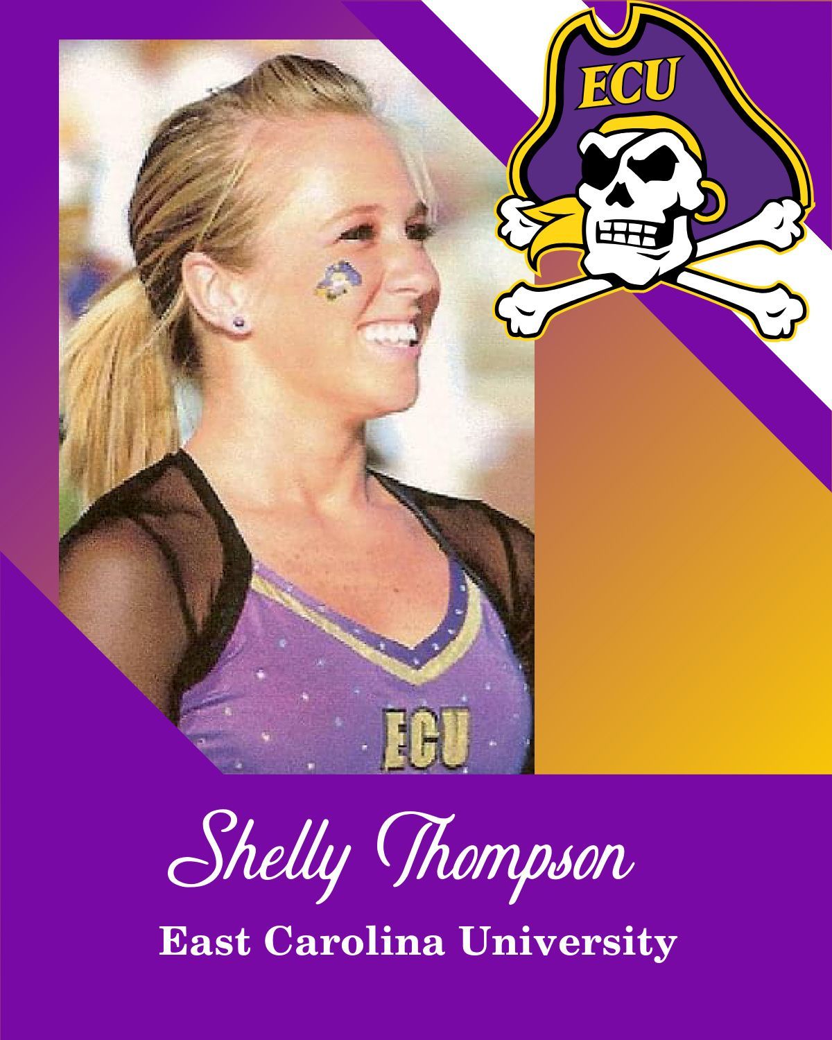 A picture of shelly thompson from east carolina university