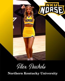 Alex nuckels is a cheerleader for the northern kentucky university