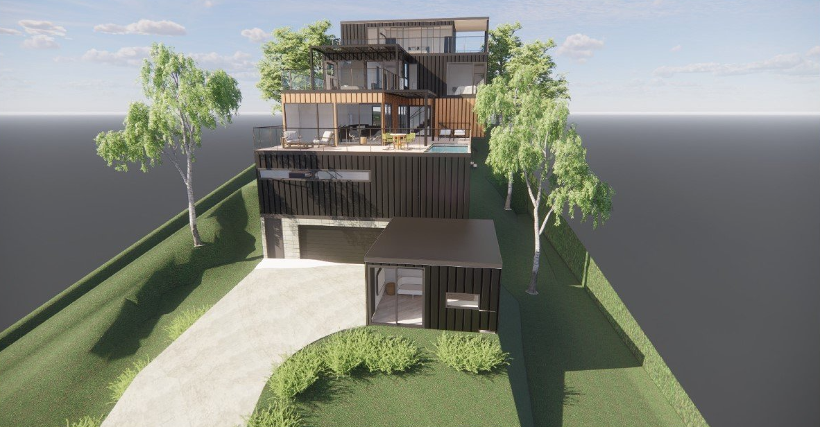 Designer Home on huge fall