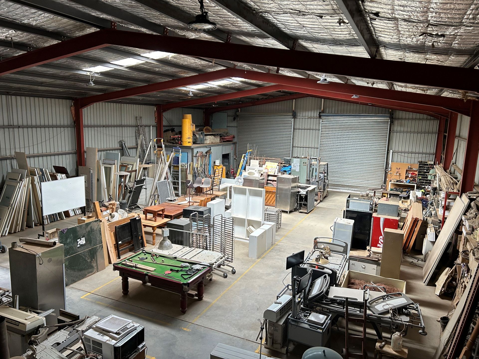 A Large Shed With Second Hand Recycled Furniture— Albury Demolitions in Lavington, NSW