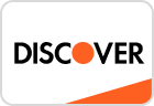 The logo for discover is orange and black and has a red circle in the middle.