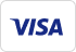 A blue visa logo on a white background.