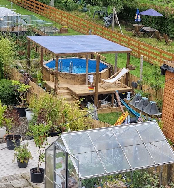 Hot tub shelter supplied and installed by J.A. Halkett & Son