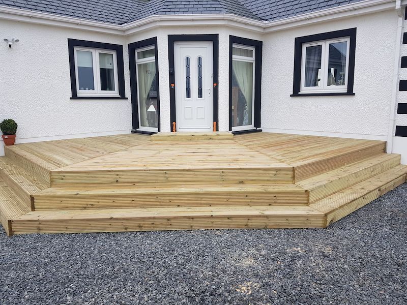 Quality garden decking supplied and installed by J.A. Halkett & Son