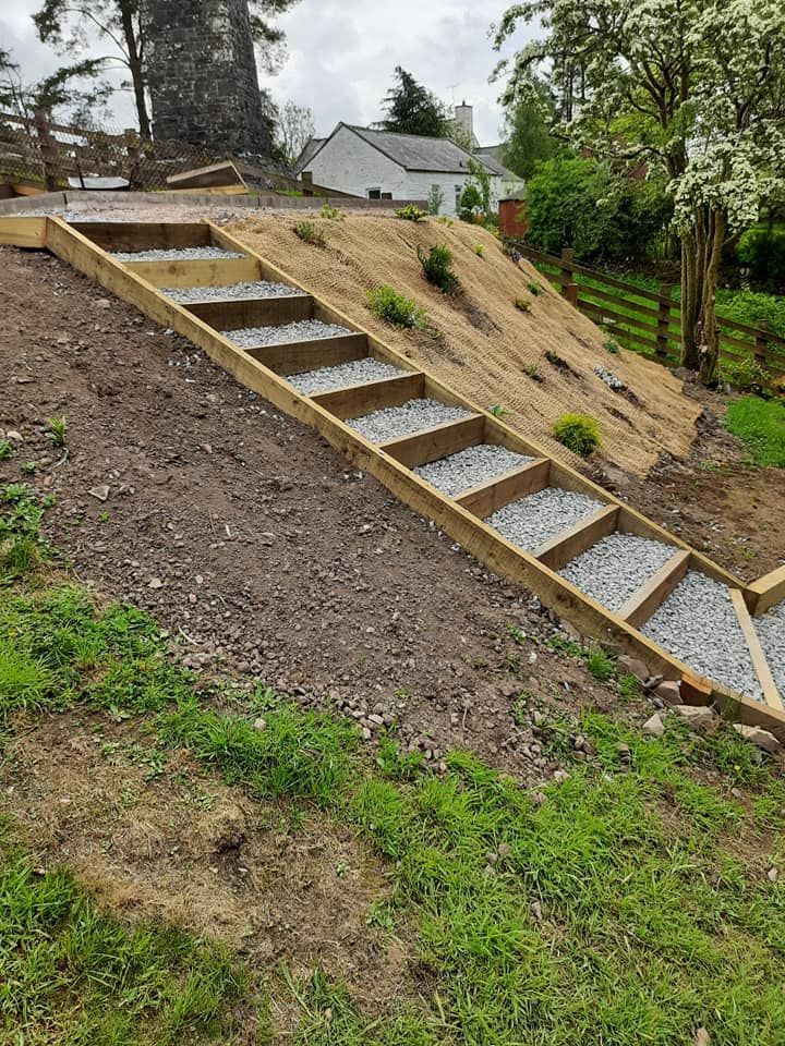 Quality wooden steps supplied and installed by J.A. Halkett & Son