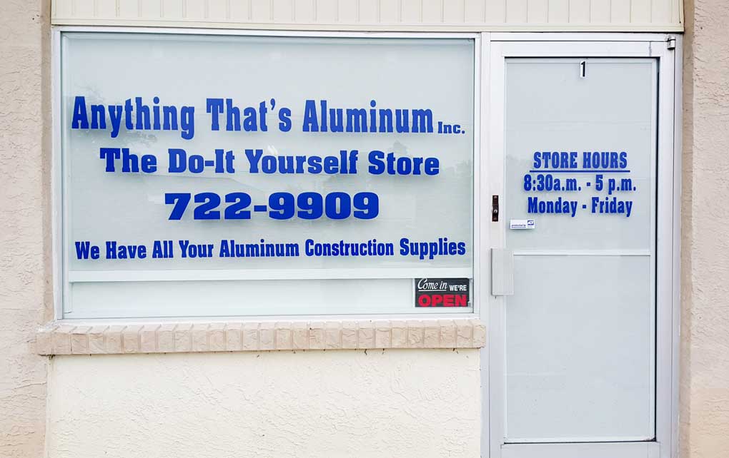 Anything That's Aluminum Store Front — Palm Bay, FL — Anything That's Aluminum