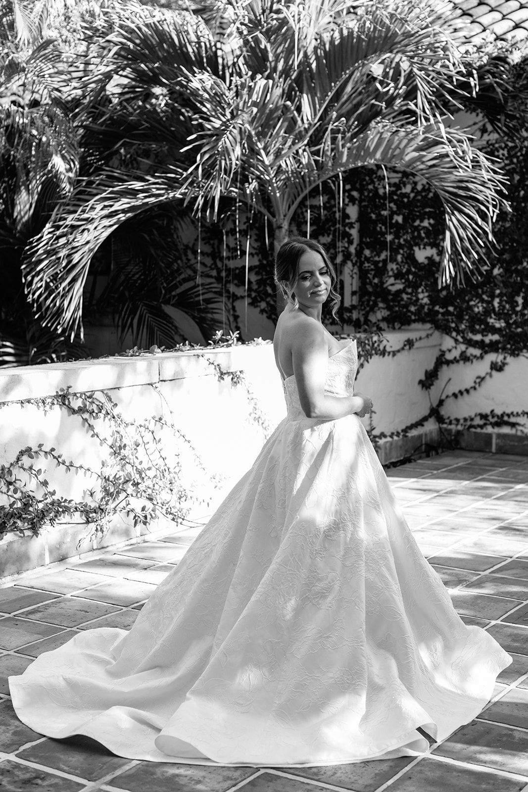 Alison Delamota in her wedding dress