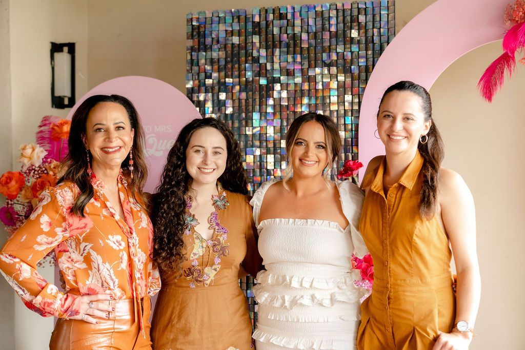 Bride photos with family and friends