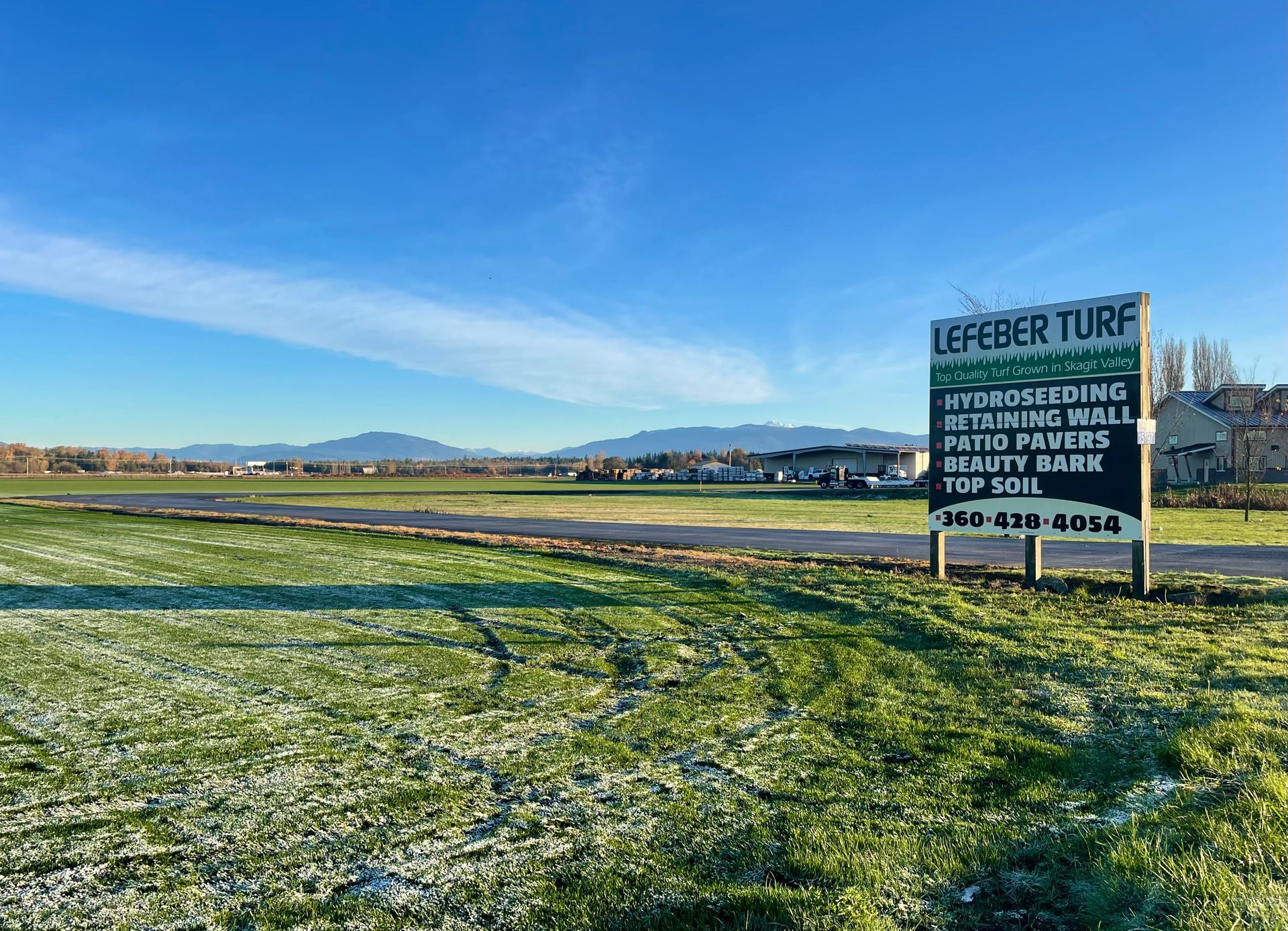 Lefeber Turf Farm sign