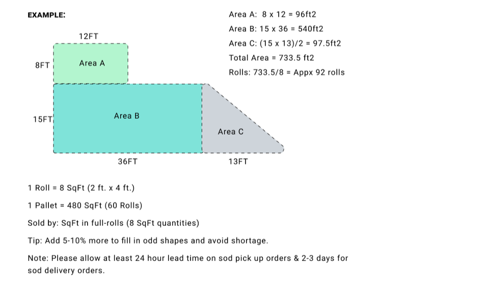 square foot Calculator example