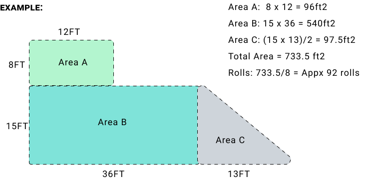 square footage Calculator example
