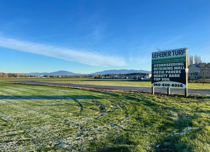 Lefeber Turf Farm sign
