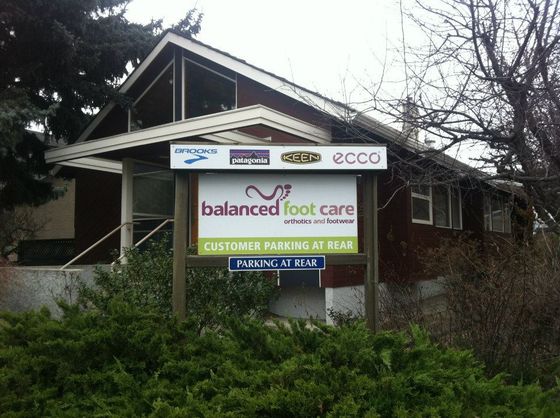 Balanced foot care storefront