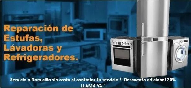 reparación de refrigeradores y lavadoras