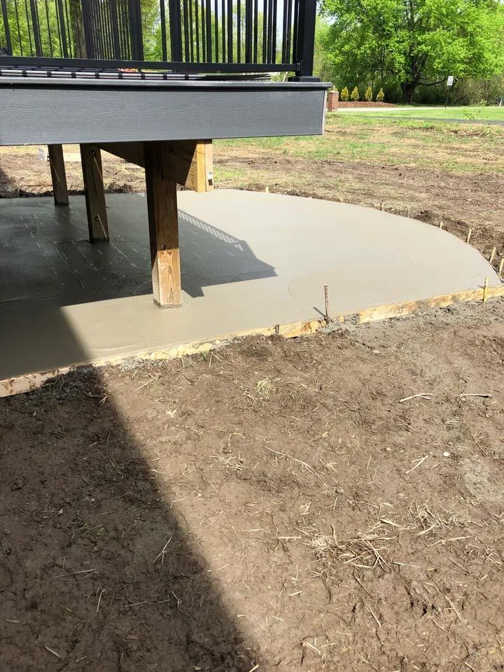 Concrete Patio Under a Deck — West Middlesex, PA — Z'Crete Concrete & Excavation LLC