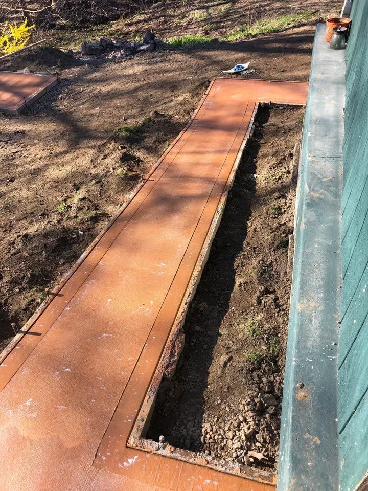 Concrete Walkway Is Being Built — West Middlesex, PA — Z'Crete Concrete & Excavation LLC