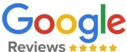 Google Reviews logo with stars.